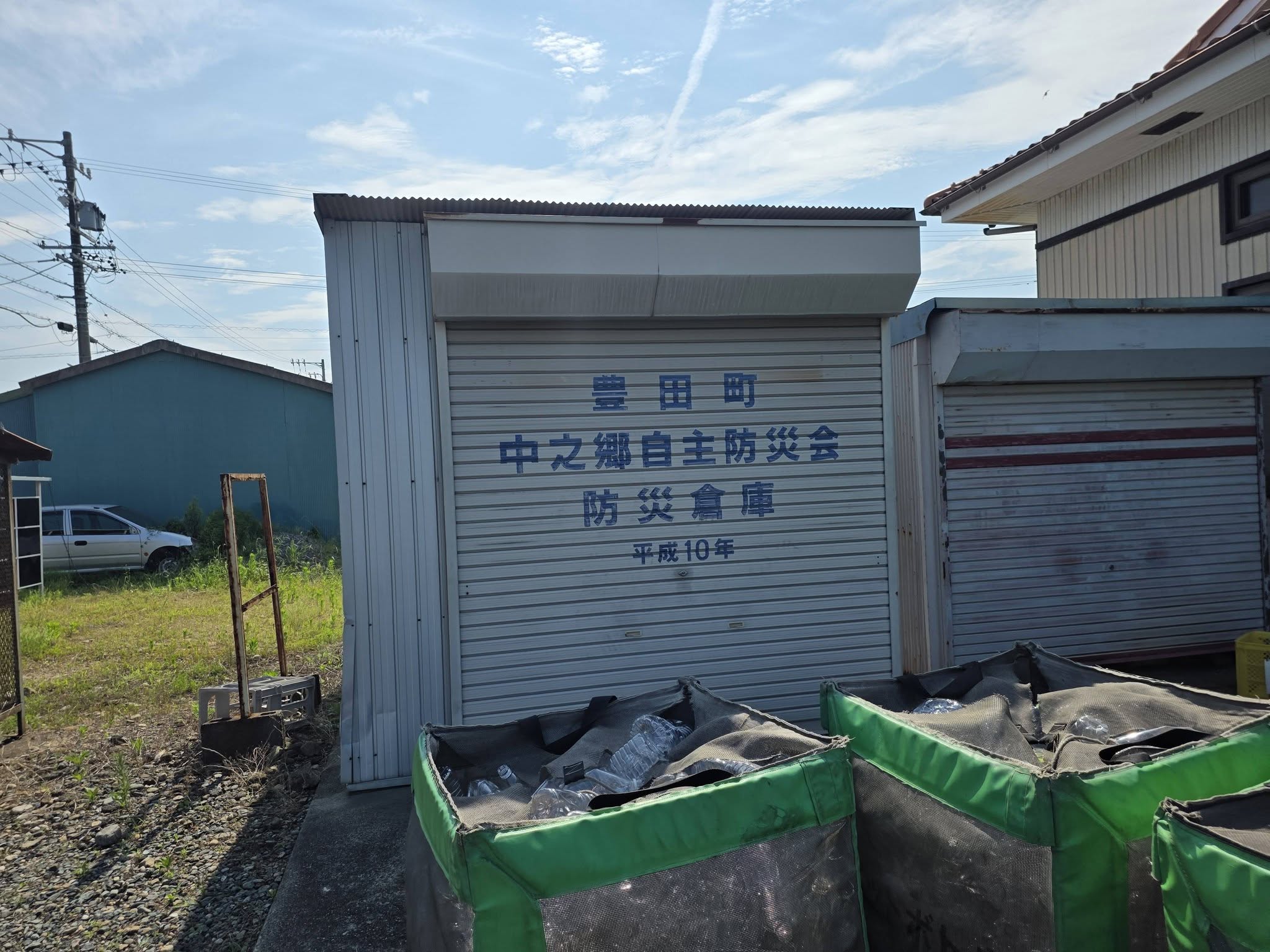 大蔵寺跡周辺の防災倉庫