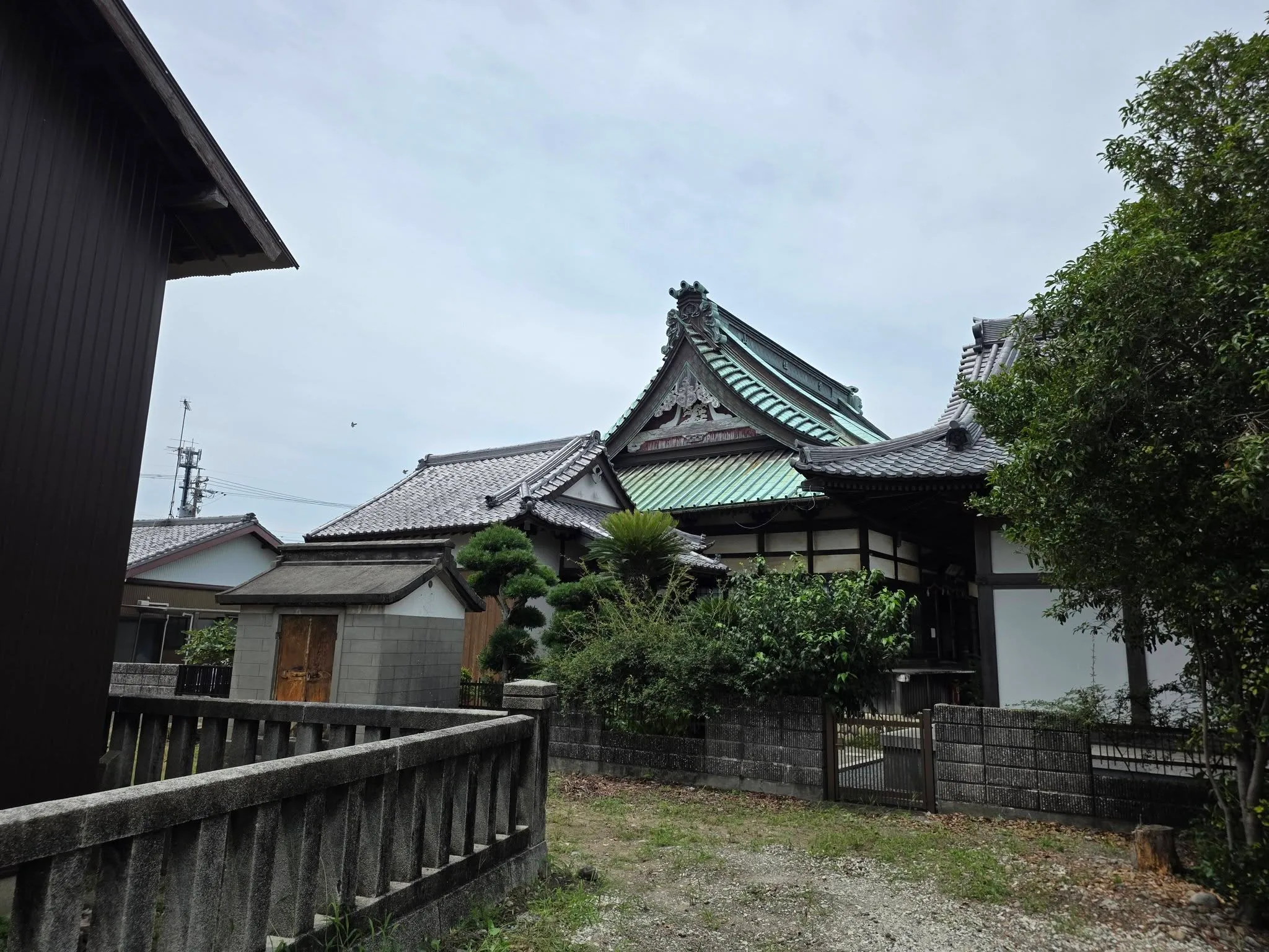 本證寺境内から見る周辺景観