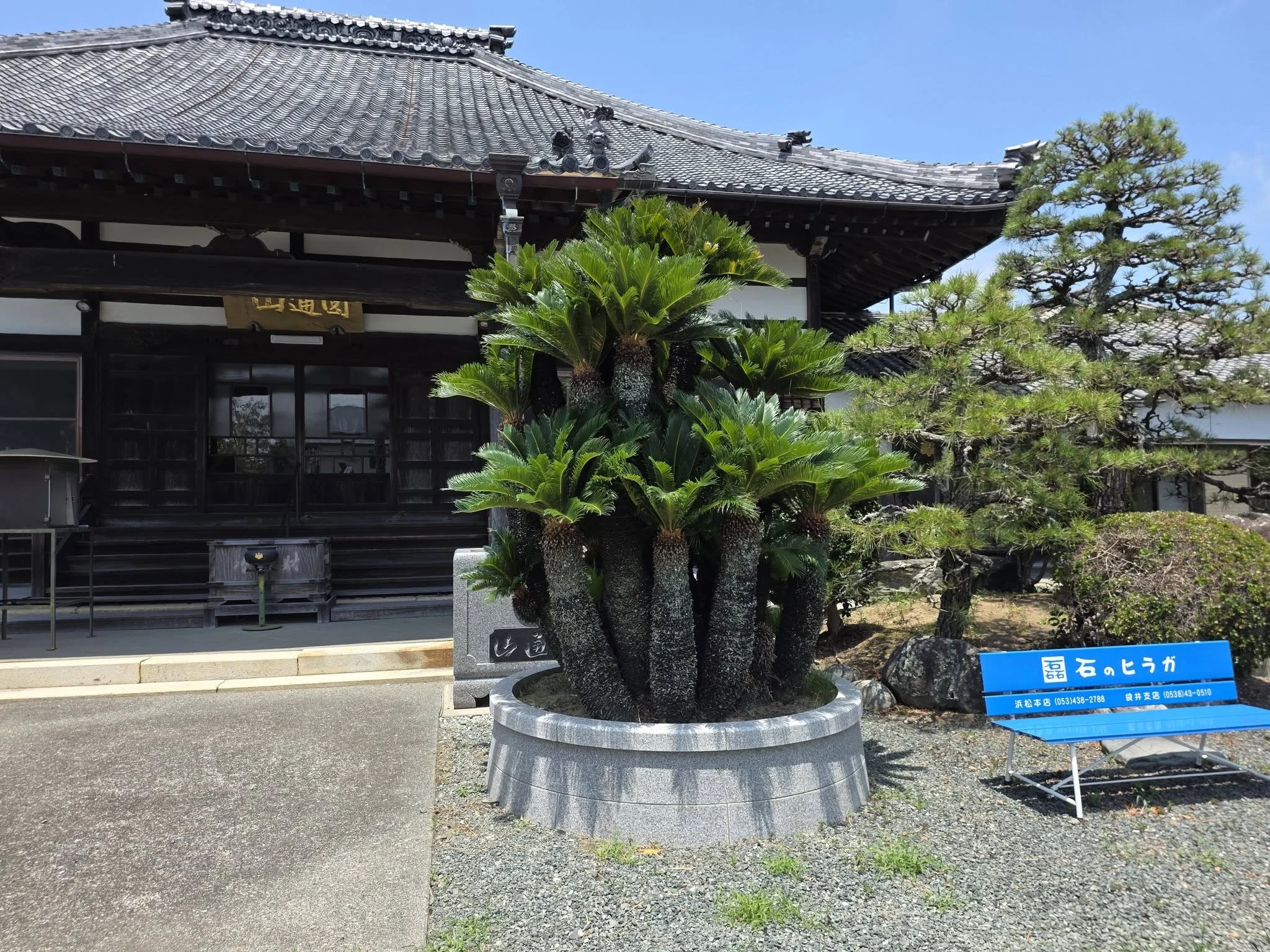 福田観音寺の本堂前庭
