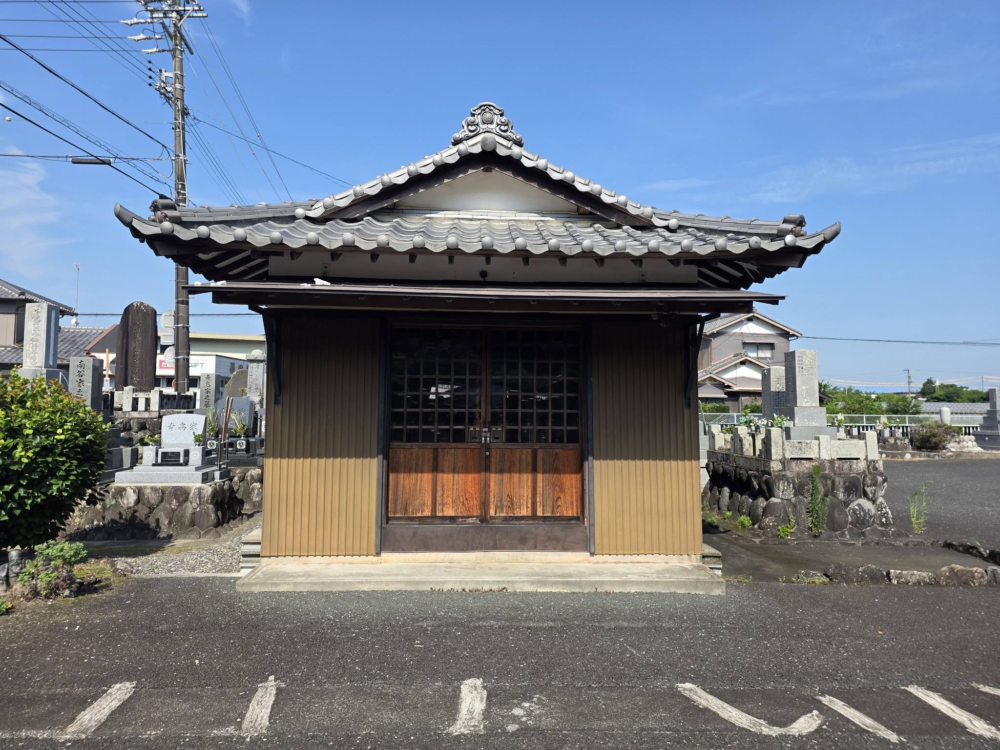 太月庵の堂宇正面